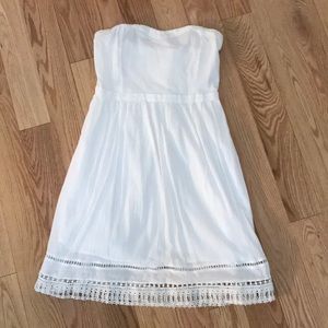 old Navy Strapless White Dress Sz 8